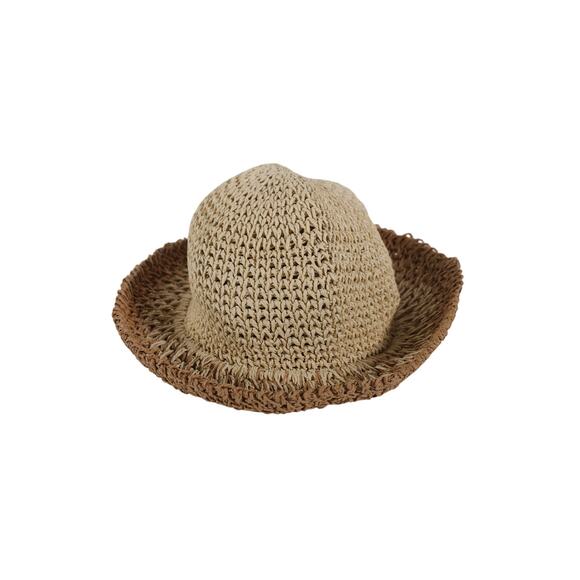 Eugenia Kim - Bailey Natural Ombre Straw Bucket Hat - Natural Tan / Brown - NWT